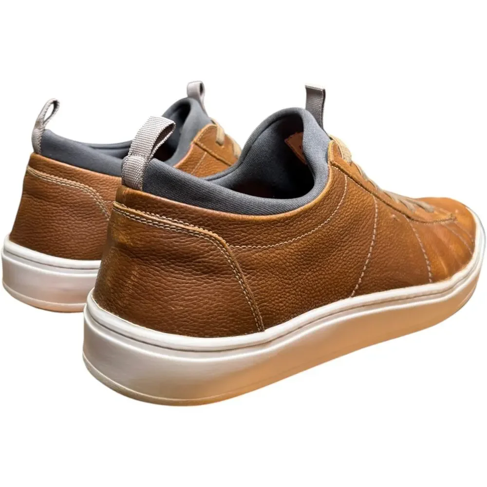 MARTIN DINGMAN Cameron Men 10.5 Old Saddle Leather Casual Shoes Sneakers 740351